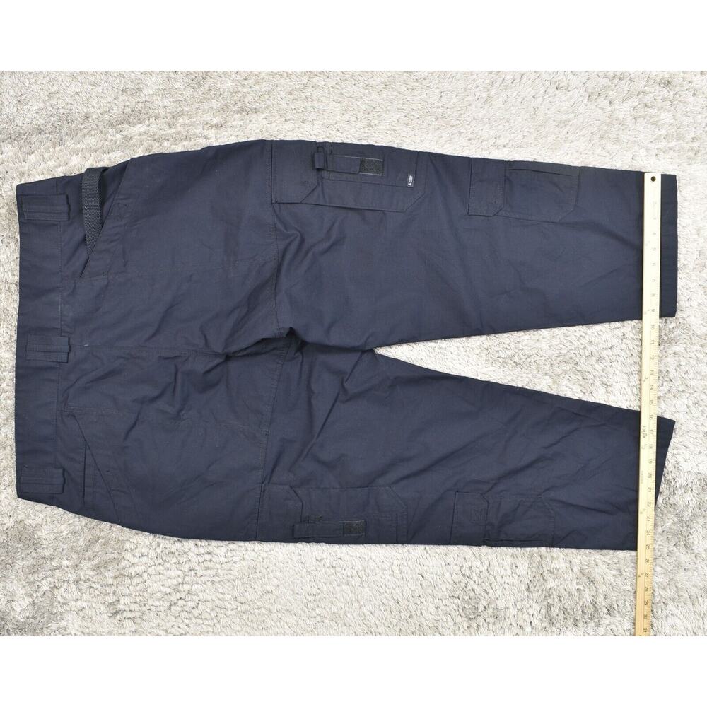5.11 Tactical Men's Size 42x30 Cargo Multipocket Carpenter Blue Polyester - Picture 5 of 8